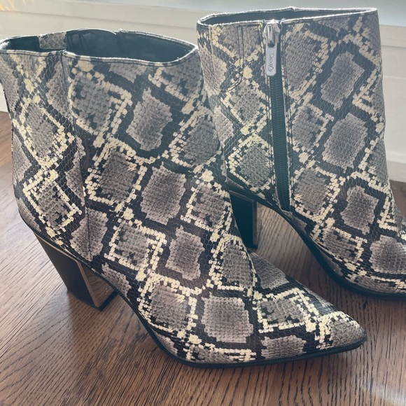Circus by Sam Edelman Snakeskin Print Booties - Picture 6 of 7